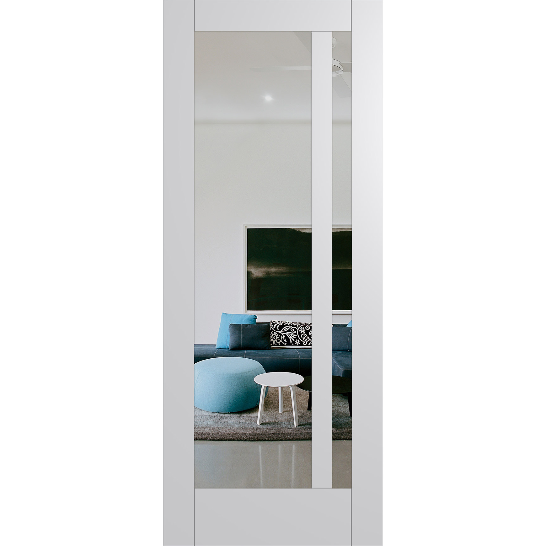 Hume Doors HAM10 White Clear