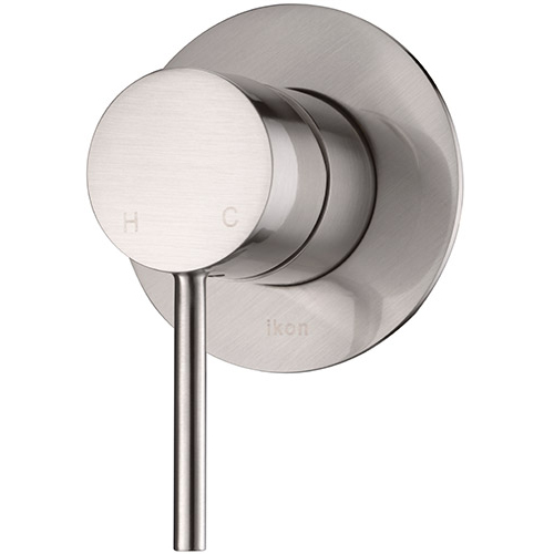 ikon hali wall mixer brushed nickle hyb88-301bn