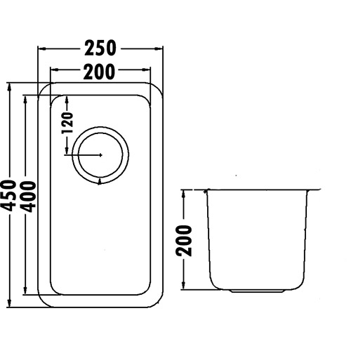 p&p cora sink pr2040 s