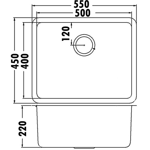p&p cora sink pr5040 s