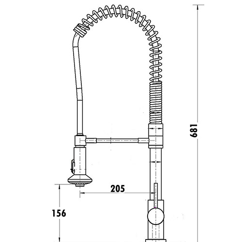 High Rise One Multifunction Sink Mixer - Image 2