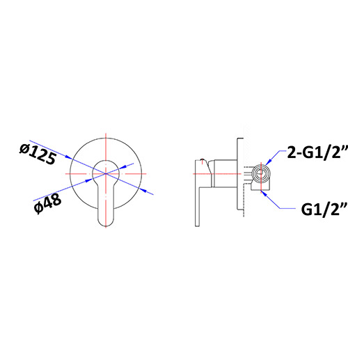 Maya Wall Mixer - Image 2