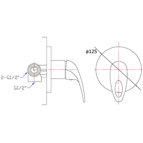 Mina Wall Mixer - Image 2