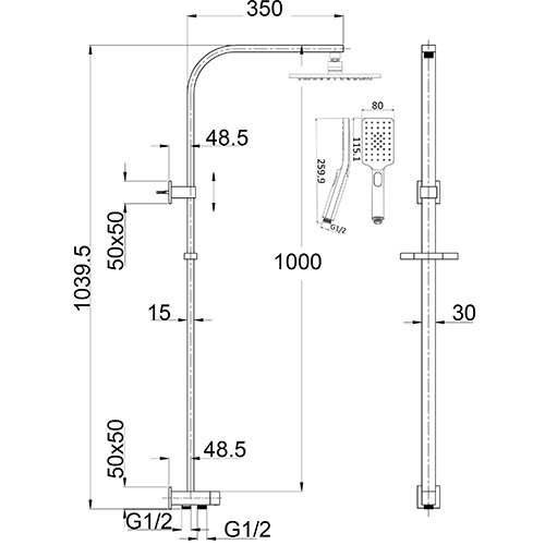 Eden One Multifunction Shower - Image 2
