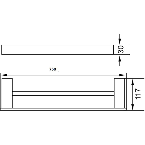 Rosa Black Towel Rails - Image 3