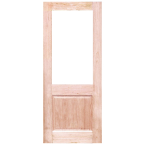 Half French 1L 1P Solid Timber Door