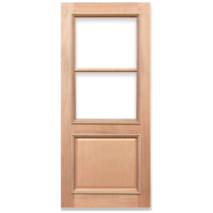 Half French 2L 1P Solid Timber Door HM