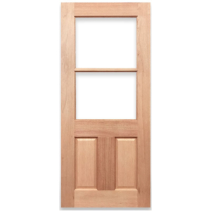 Half French 2L 2P Solid Timber Door