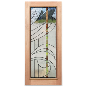 TQA-Swirl-R-LL Triple Glazed Solid Timber Door