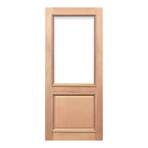 Half French 1L 1P Solid Timber Door HM